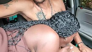 bbc stud magro fucks skinny latina big ass raw bareback in car outdoor quickie