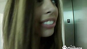 Skinny Brunette Pornstar Morgan Dayne Gags on Cock in Flexible Afternoon Fuck