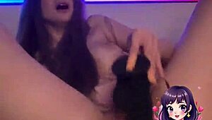 Adrianna Savu TEASES Meaty TITS and ASS with Dildo Solo