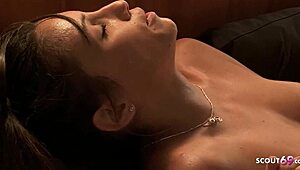 i can't resist misty stone's small tits pulling me into her first lesbian lickfest