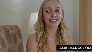 my skinny not-sister kyler quinn and braylin bailey start chatting then lick and 69 to orgasm