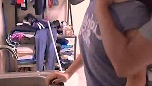 Skinny Flaca Serves Macho Cock Ditches Cleaning Chores!