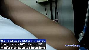 Dr Tampa Humiliates Olympic Failure Kalani Luana in Latex Gloves and Hospital Leggings Spreading