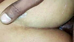 beautiful indian girl takes huge cock deep in her tight ass close-up