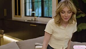 stepdaughter joins stepmom and bff for hot lesbian threesome licking pussies