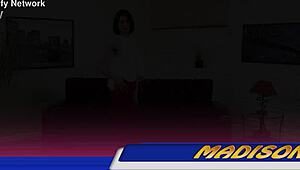 i'm so hot and juicy with medison's wet puffy pussy dripping as i fuck myself deep