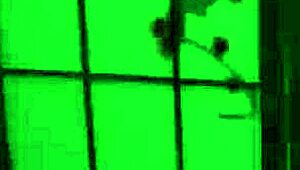 Redhead teases in nylon stockings with toys and ballgags