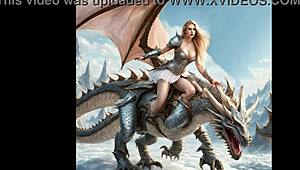 fantasy cosplay babe nata sucks monster cock in erotic music parody tune...