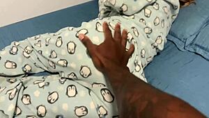 stepdaughter seduces stepdad watching porn door open tight pussy ride