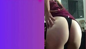 that sexy skinny redhead brazilian sol megan fire dances flashing her tattooed legs and small waist in lingerie like you crave