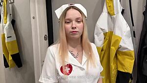 horny nurse's juicy tight pussy and big tits cure patient best