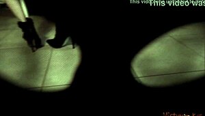 leashed masked sub kneels before sadistic mistress pov