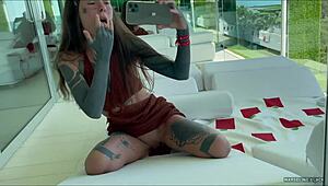 i filmed my tight teen ass fingering and squirting orgasm outdoors