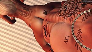 Sexy beach paradise hides dripping wet pussy and big tits cum fest