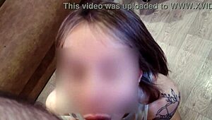 Juicy Cute Blonde Babe Delivers Intense POV Blowjob Facial Cumshot Tease