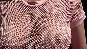 oh man my huge natural italian tits bounce outdoors in slow mo closeup fetish