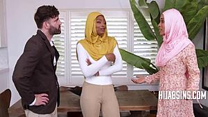 teen hijab signs daddy breeding deal to escape tight pussy taboo