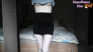 my acrobatic pussy play after school shakes me to dripping virgin orgasm