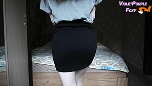 my acrobatic pussy play after school shakes me to dripping virgin orgasm