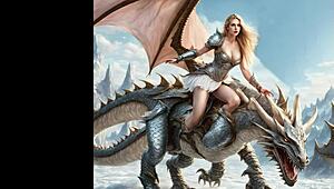 fantasy cosplay babe nata sucks monster cock in erotic music parody tune...