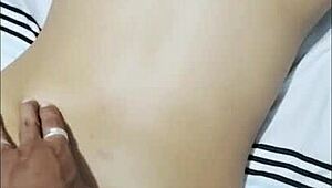 perverted latina massage turns into huge tits slap and sexy office orgasm