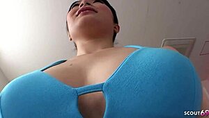 Petite Japanese leggings teen seduces teacher into tight creampie ride