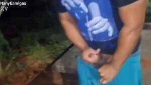 corno makes brazilian wife give it up bareback to black guy right there in public square