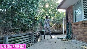 melody radford twerks slaps huge ass in micro bikini haul