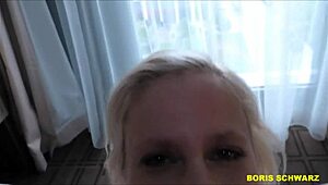 Boris Schwarz Blasts Accidental Creampie in Young Blonde Whore Pussy