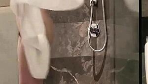 Newyokumaimai's cute shower tease in dorm gets steamy 🚿😍💦