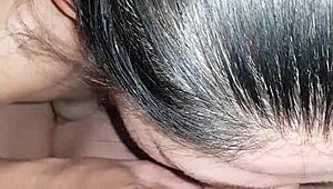 hot wife drops to knees for teasing monster cock blowjob