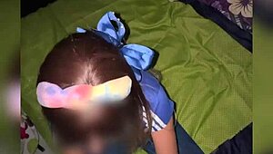 Innocent little stepsis turns slutty in bed for first fuck