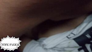 white wife spreads her perfect wet pussy for creampie filling