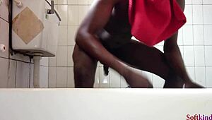 White skin beauty finally gets monster big black cock fucking her swollen pussy creampie cum on ass