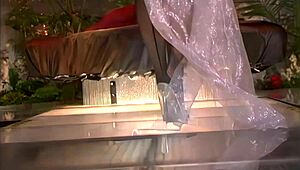 Haley Paige rides thick monster cock after dildo warmup outdoors in heels