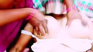 indian desi maids team up with landowner for hardcore threesome fucking and telugu dirty talk