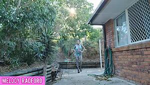 melody radford twerks slaps huge ass in micro bikini haul