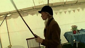 ben dover slams caroline de lys' wet pigtail milf pussy rough till facial cumshot blast