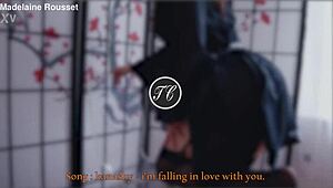 Redhead teases in nylon stockings with toys and ballgags