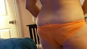 Hotwife Steffi Dances Seductively Ripping Clothes to Reveal Watercolor Pussy