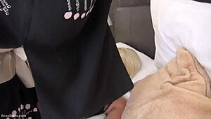 Blonde Asian teen lesbians photoshoot