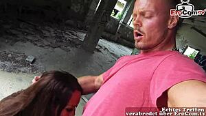 German latina milf lured on erocom date for outdoor pov pounding