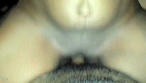 black stocking slut rides wet monster bbc for daddy