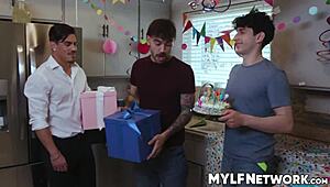 Liv's Stepsons Bet Birthday Presents Turn Her Wet Dream Real