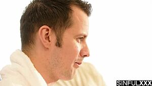 These erotic babes with juicy tits asses get nailed hard by neighbors in sinful 4some action?