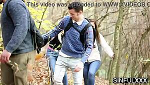 These erotic babes with juicy tits asses get nailed hard by neighbors in sinful 4some action?