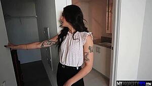 sofie reyes battles professionalism during pov interracial blowjob doggystyle riding