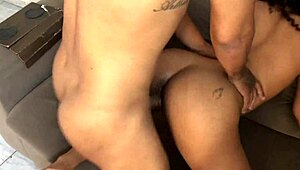 Perfect tattooed ass overflows with thick sticky cum loads