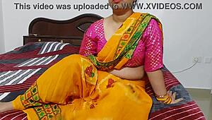 Desi bhabhi shares bed with dever for hot indian taboo doggystyle pussy fucking