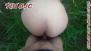 Big Ass Girlfriend Cheats In Bushes Craving That Familiar Thick Dick